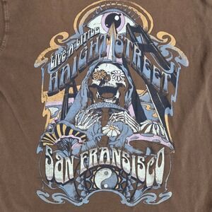Mens‎ San Francisco T Shirt Medium Live A Little Haight Street Graphic Tee Vtg
